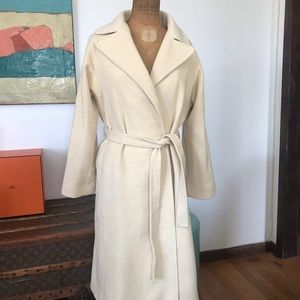 Cashmere wrap coat